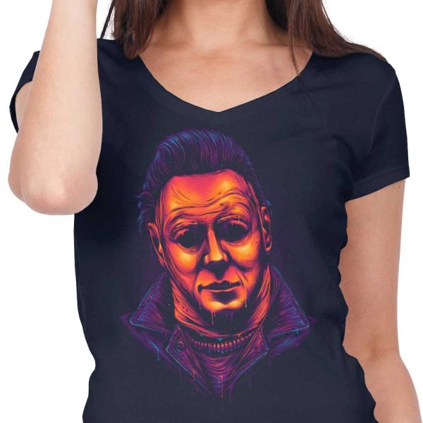 Glowing Slasher - Women s V-Neck Online Hot Sale - Image 5