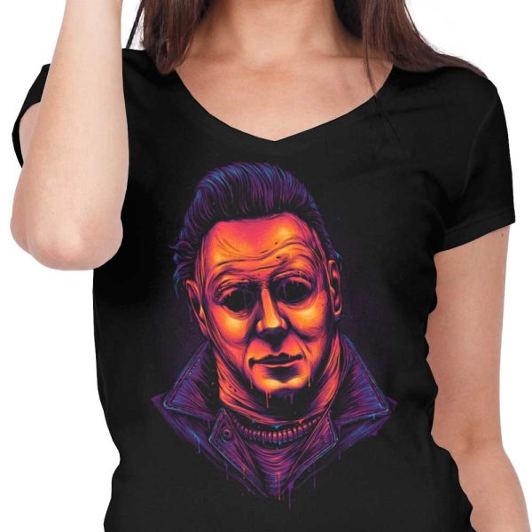 Glowing Slasher - Women s V-Neck Online Hot Sale - Image 4