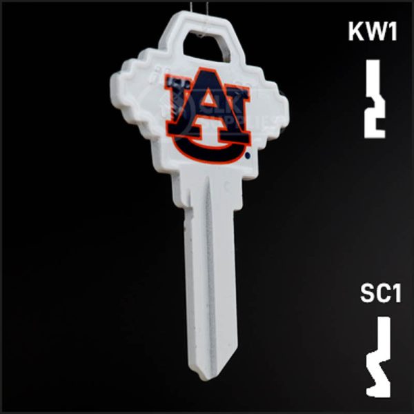 Uncut Key Blank | NCAA Auburn | Choose Keyway Online Sale - Image 4
