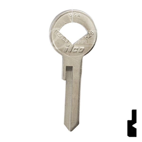 Uncut Key Blank | Ford | H26 Supply - Image 2